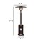 Merrick Lane Stainless Steel 7.5' Tall 40,000 BTU Outdoor Propane Patio Heater with Wheels
